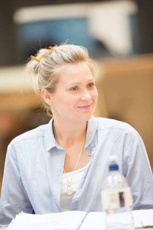 Siân Brooke (Ophelia) in rehearsals for Hamlet Photo credit: Johan Persson