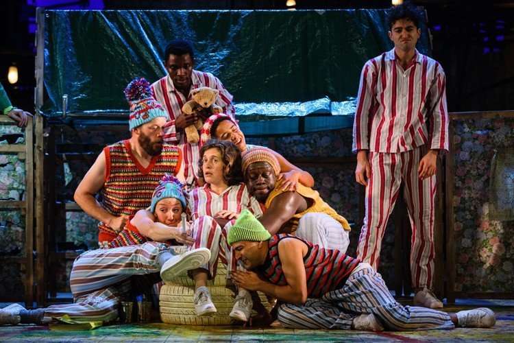 Wendy (Madeleine Worrall) and the lost boys, PETER PAN (c) Steve Tanner