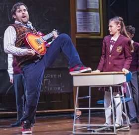 David Fynn (Dewey Finn) & Lucy Simmonds (Summer) photo by Tristram Kenton