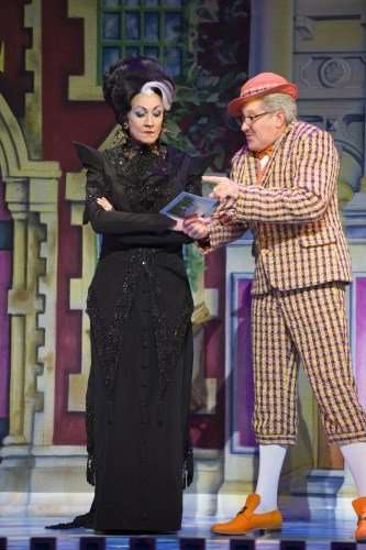 l-r Paul O’Grady (Baroness Hardup), Count Arthur Strong (Baron Hardup)