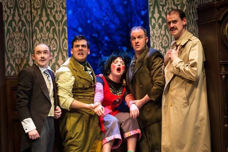 Company - The Play That Goes Wrong. Photo by Helen Murray