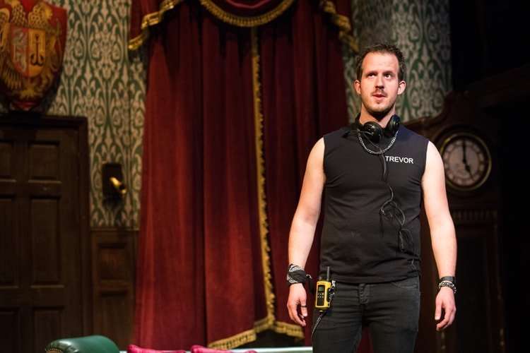 Fred Gray - The Play That Goes Wrong. Photo by Helen Murray