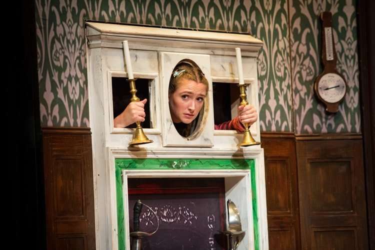 Joanne Ferguson - The Play That Goes Wrong. Photo by Helen Murray