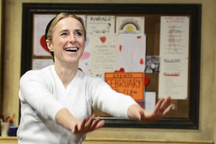 Nicola Stephenson (Dorothy) in Stepping Out. Photo credit Nobby Clark