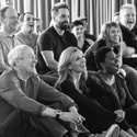Central l-r Nicholas Lyndhurst, Alfie Boe, Katherine Jenkinsn & Brenda Edwards with members of the cast - Photo by Craig Sugden