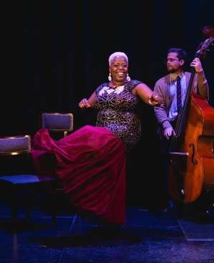 THIS JOINT IS JUMPIN: Lillias White & Dion Kerr IV on bass Photo Darren Bell