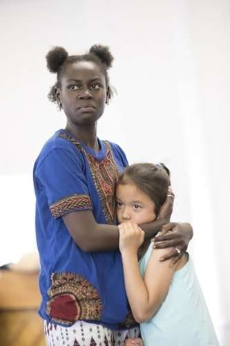 Mariéme Diouf and Olivea Puci. Photo Johan Persson.