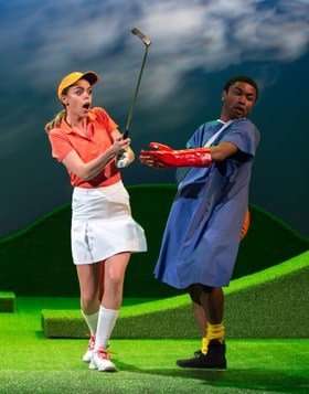 Ottilie Mackintosh as Louise & Romayne Andrews as Justin - A Fox on the Fairway