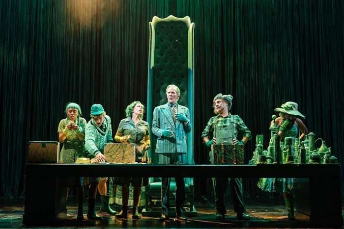 Cast of Dr. Seuss's The Lorax at The Old Vic. Photos by Manuel Harlan