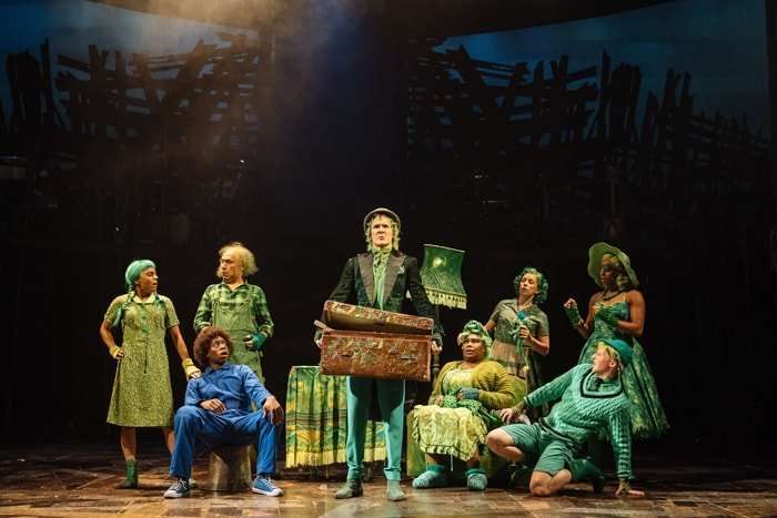 Cast of Dr. Seuss's The Lorax at The Old Vic. Photos by Manuel Harlan
