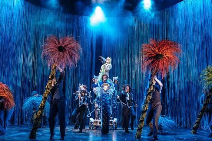 Simon Paisley Day (The Once-ler) in Dr. Seuss's The Lorax at The Old Vic._Photos by Manuel Harlan