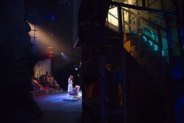 Phillip Quast who plays Ben Stone waiting in the wings to go on no 2 (c) Ellie Kurttz