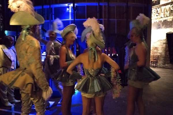 Some of the Follies cast in the wings for the Loveland number (c) Ellie Kurttz