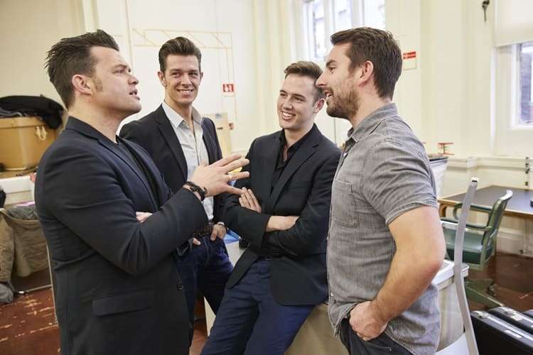L-R Simon Bailey, Lewis Griffiths, Declan Egan and Michael Watson. Credit Brinkhoff & Mögenburg.