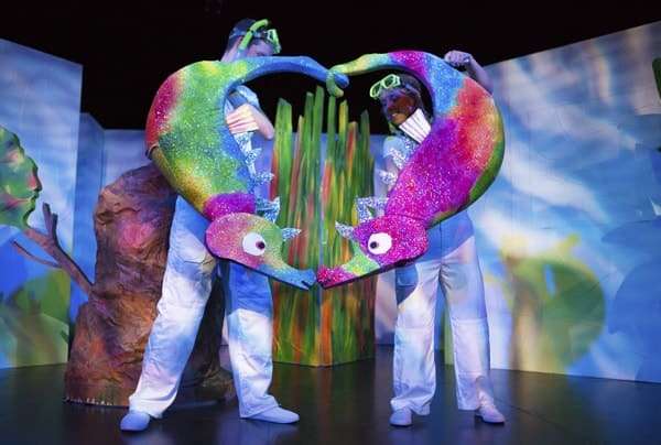 Mister Seahorse (Adam Ryan) in The Very Hungry Caterpillar Show. Photo Credit Pamela Raith Photography