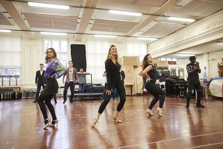 The cast of Jersey Boys in rehearsal (3) Credit Brinkhoff & Mögenburg.