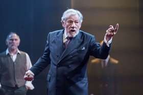 Ian McKellen in the title role of KING LEAR at Chichester Festival Theatre. Photo Manuel Harlan