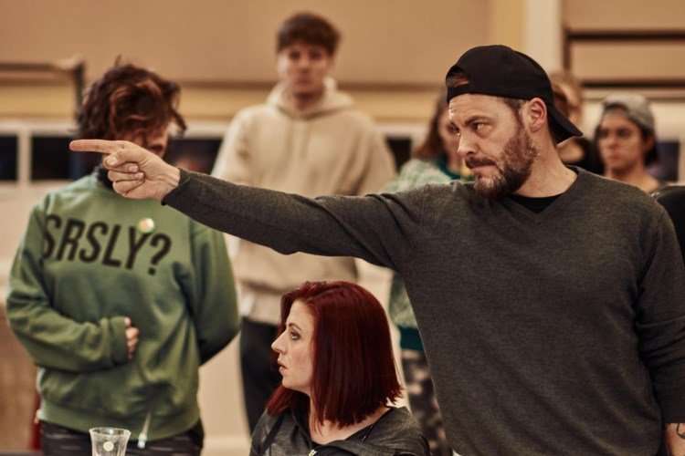 Sharon Sexton and Rob Fowler in rehearsals for BAT OUT OF HELL - credit Specular.