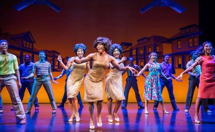 centre-l-r-Chanice-Alexander-Burnett-Angela-Marie-Hurst-and-Cleopatra-Joseph-Martha-Reeves-and-the-Vandellas-Motown-the-Musical-at-the-Shaftesbury-Theatre-Photo-credit-Tristram-Kenton