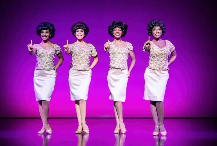 l-r-Mireia-Mambo-Jayme-Lee-Zanoncelli-Angela-Marie-Hurst-Cleopatra-Joseph-The-Marvelettes-Motown-the-Musical-Photo-credit-Tristram-Kenton