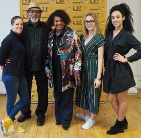 Ella Mesma, Namron, Pawlet Brookes, Hatti Dawson, Jessica Walker at the launch for LDIF18 at The Place 27.3.18