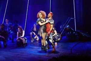 Danielle Steers as Zahara, Wayne Robinson as Jagwire in BAT OUT OF HELL THE MUSICAL. Photo Credit Specular.