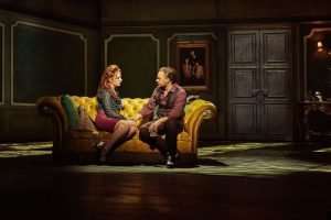 Sharon Sexton as Sloane, Rob Fowler as Falco in BAT OUT OF HELL THE MUSICAL. Photo Credit Specular.