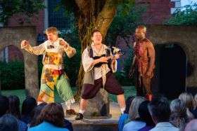 Iris Theatre's The Tempest, St. Paul's Church (Paul Brendan, Prince Plockey and Reginald Edwards) - courtesy of Nick Rutter.