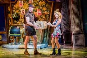 Legally Blonde Ben Harlow (Kyle B O’Boyle) Rita Simons (Paulette Bonafonte). Photo Robert Workman