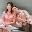 Aisling Loftus (Claire) and David Dawson (Casimir) in Aristocrats at the Donmar Warehouse. Directed by Lyndsey Turner, designed by Es Devlin. Photo Johan Persson