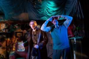 Charles Aitken (Younger Billy), Oliver Beamish (Older Billy). Credit Nick Rutter.