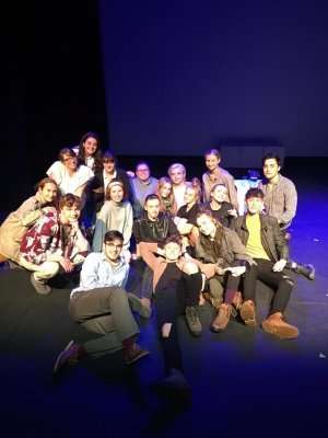 Gulbenkian Youth Company photograph - credit  David Oxberry at The Marlowe for NT Connections.