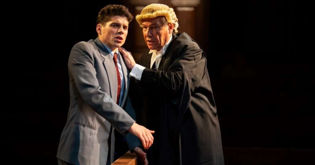 Lewis Cope and Simon Dutton in Witness for the Prosecution