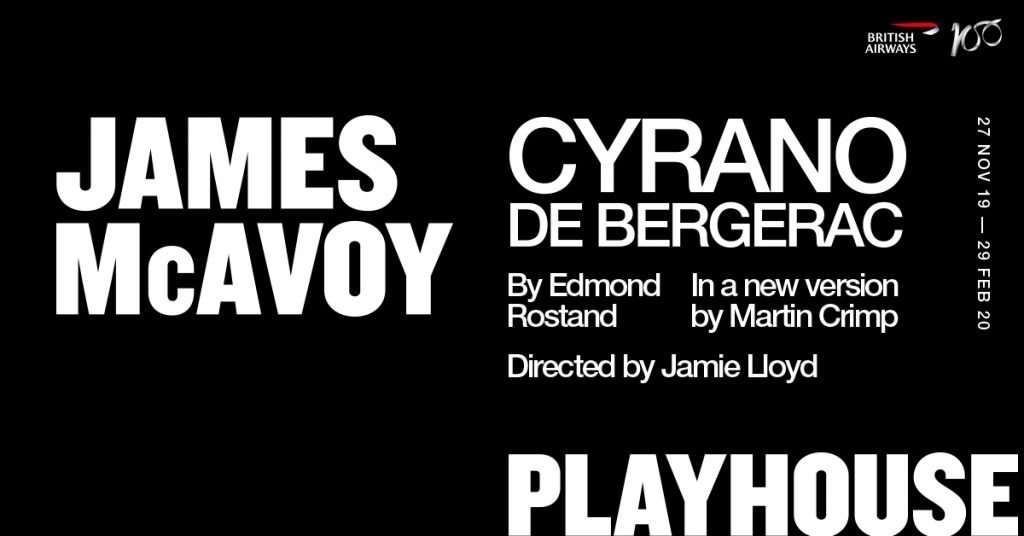 THE JAMIE LLOYD COMPANY ANNOUNCES CYRANO DE BERGERAC STARRING JAMES MCAVOY AS THE OPENING PRODUCTION IN NEW WEST END SEASON