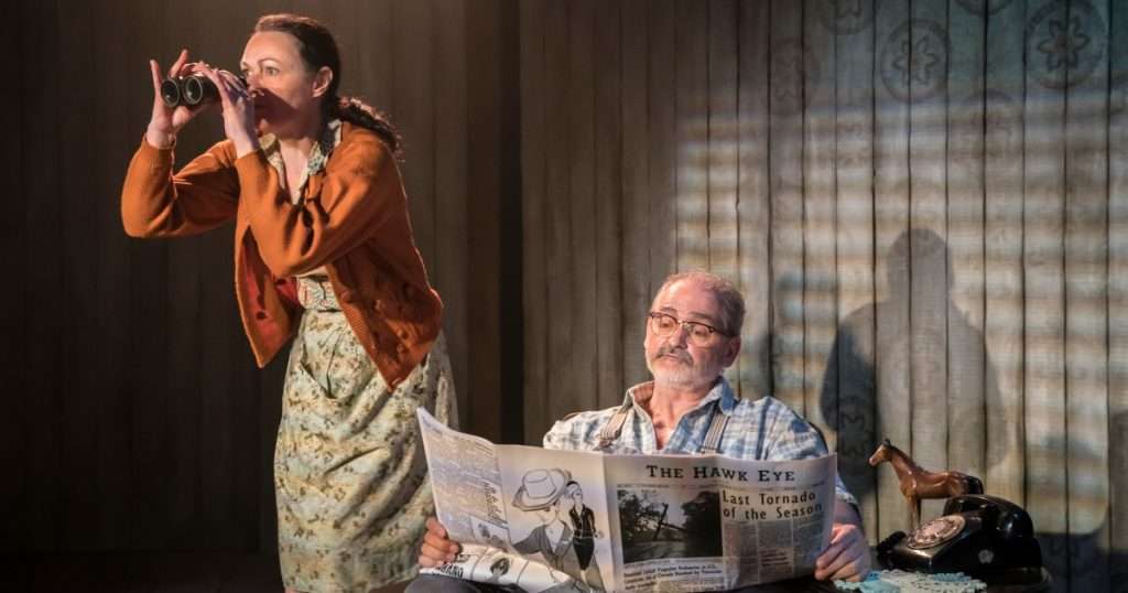 Gillian Kirkpatrick (Marge), Paul F Monghan (Charlie). by Johan Persson