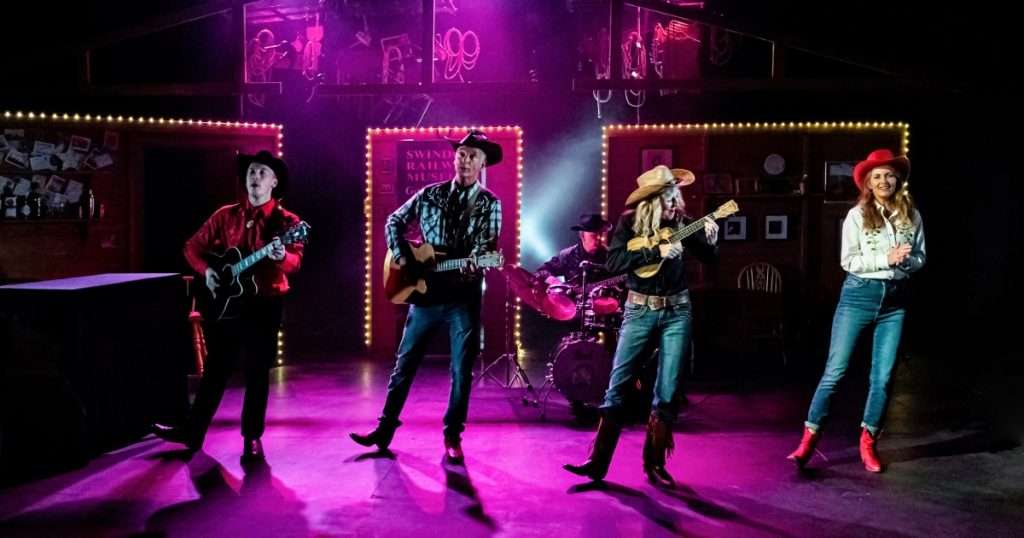 Midlife Cowboy: James Thackeray, Tony Hawks, Duncan Wisbey, Georgina Field, Debra Stephenson. Adam Trigg Photography