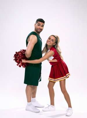 BRING IT ON THE MUSICAL. Louis Smith and Amber Davies. Photo credit Uli Weber.
