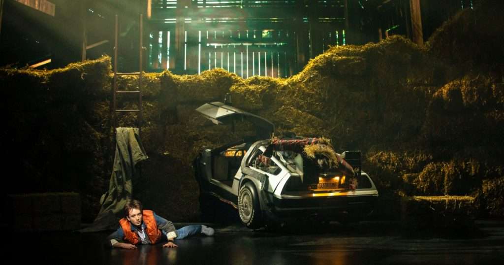 Olly Dobson as Marty McFly in Back to the Future, credit Sean Ebsworth Barnes