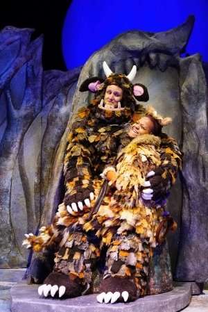 Tall Stories The Gruffalo's Child: From left Dominic Gee-Burch The Gruffalo - Predator Althea Burey - The Gruffalos Child.