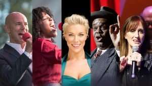 Celebrating Sondheim at Chichester Festival Theatre Daniel Evans, Gabrielle Brooks, Hannah Waddingham, Clive Rowe, Jenna Russell