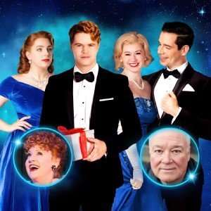 WHITE CHRISTMAS 2022. Jessica Daley, Lorna Luft, Jay McGuiness, Monique Young, Michael Starke and Dan Burton.