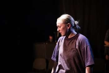 Alexa Davies in Lady Dealer at Bush Theatre. Photo credit: Harry Elletson