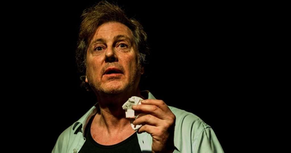 Tony Bell in Man in the Rain. Photo credit: Tim Stubbs Hughes @ Grey Swan