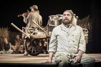 Adam Dannheisser (Tevye) in Fiddler on the Roof. Credit Marc Brenner