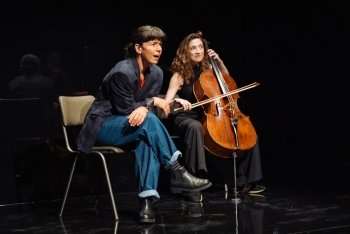 Sirine Saba and Laura Moody in Letters from Max. Photo by Helen Murray