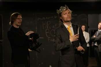 Lord Clegg Awakes at Camden Fringe 2025. Photo credit: Kai Gheorgheasa