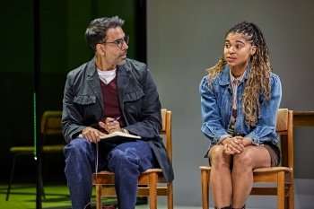 Jaz Singh Deol and Isabel Adomakoh Young in The Unbelievers (C) Brinkhoff-Moegenburg