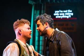 Jamie Rea (L) and Dylan Wood in The Singer. Photo credit: Tommy Ga Ken Wan