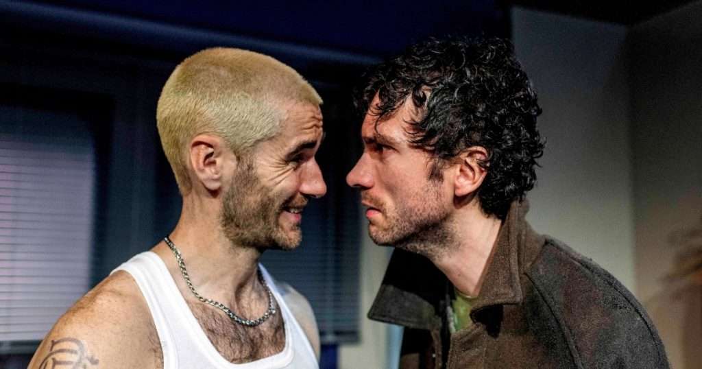 Robbie Martin and Matthew Blaney in What The Animals Say. Photo credit: Gavin Watson